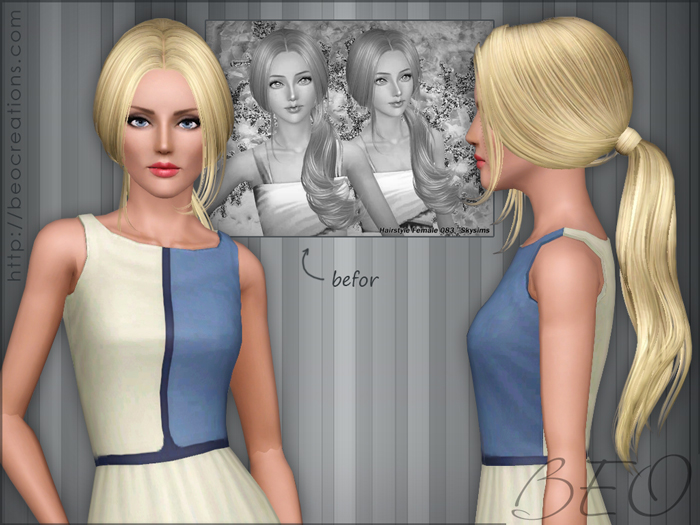 Synthesis Skysims hairstyles 083-208 for Sims 3 by BEO